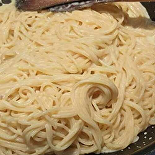 Des Spaghettis au Citron à l'Italienne ( sans viande)