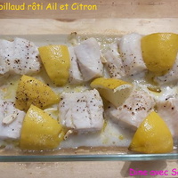 Du Cabillaud rôti Ail et Citron