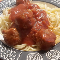 Des Spaghettis aux Boulettes de Boeuf