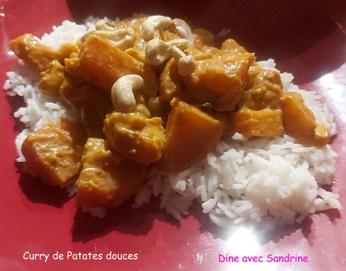 Un Curry de Patates douces (sans viande)