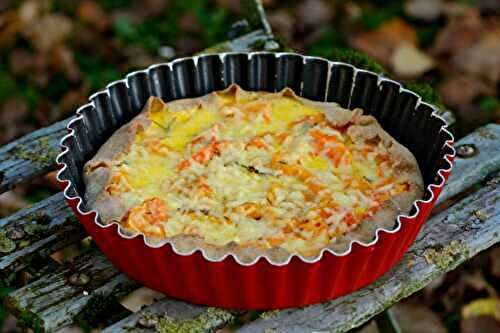 Tarte à la courge butternut et au cheddar