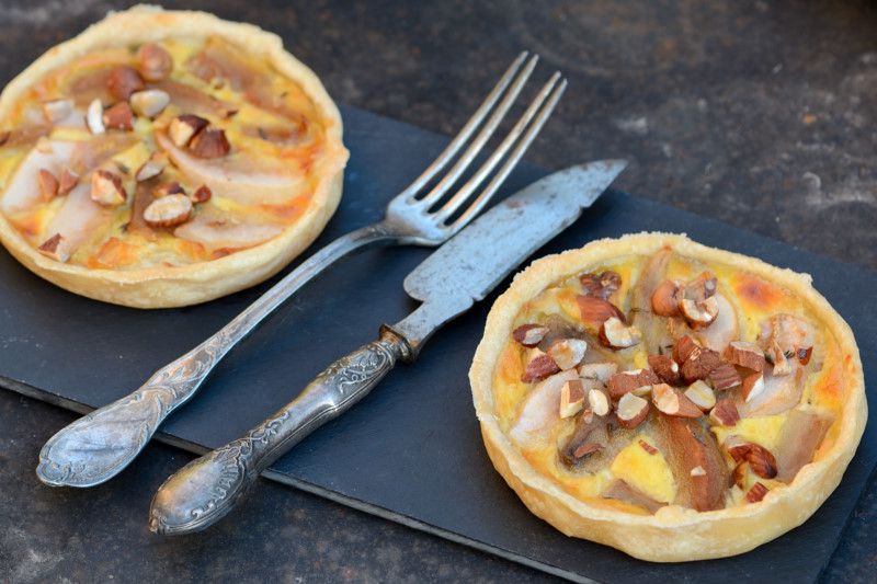 Tarte au Comté et aux poires