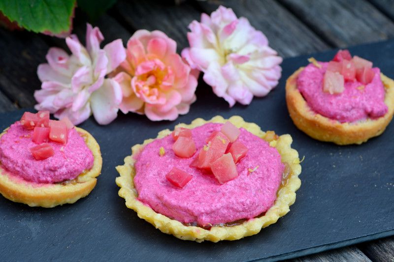 Tartelettes au chutney de clémentines et aux deux betteraves