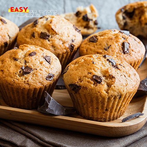 Muffins Gourmands au Chocolat et à la Banane