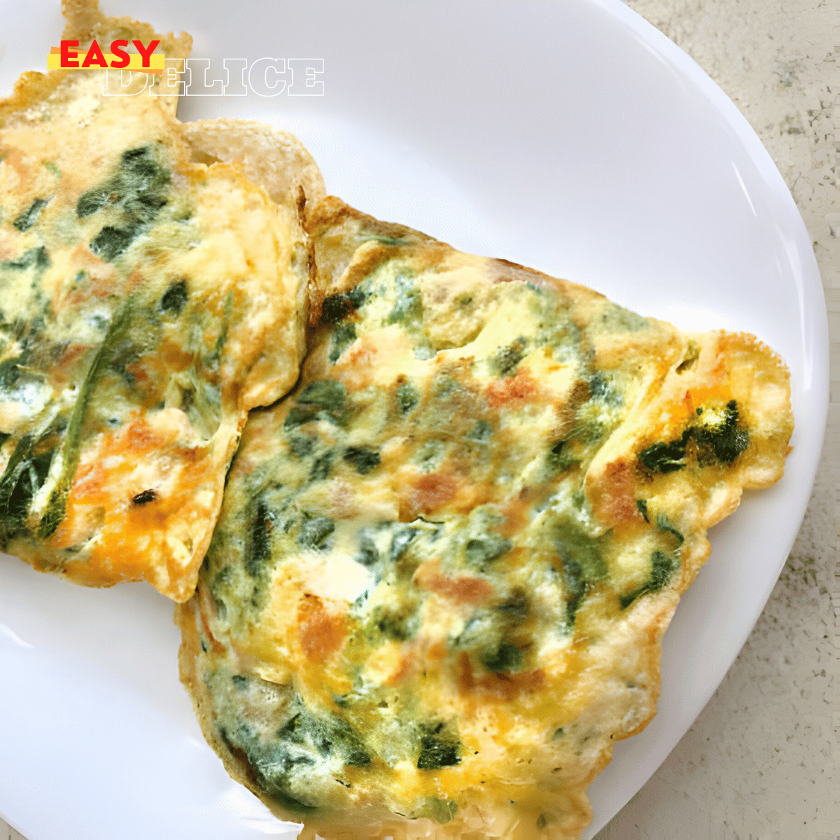 Omelette aux Épinards et au Fromage