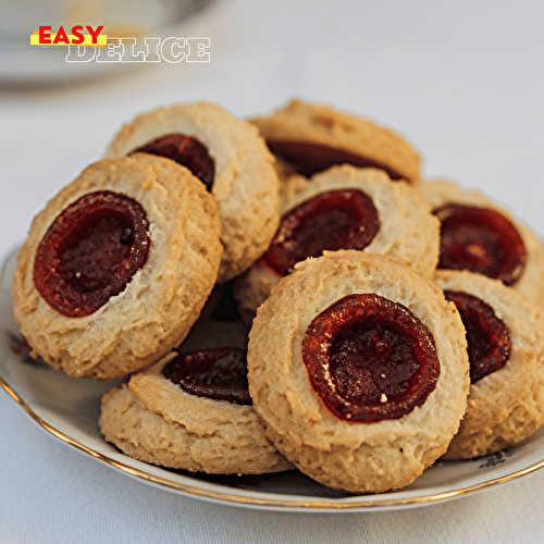 Biscuits aux Amandes et Confiture