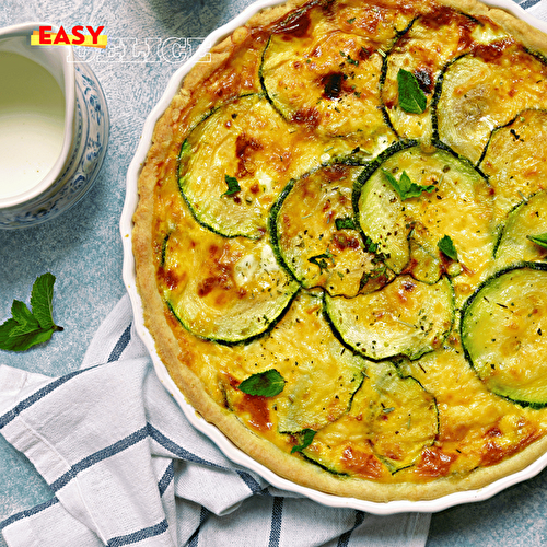 Quiche aux courgettes et œufs