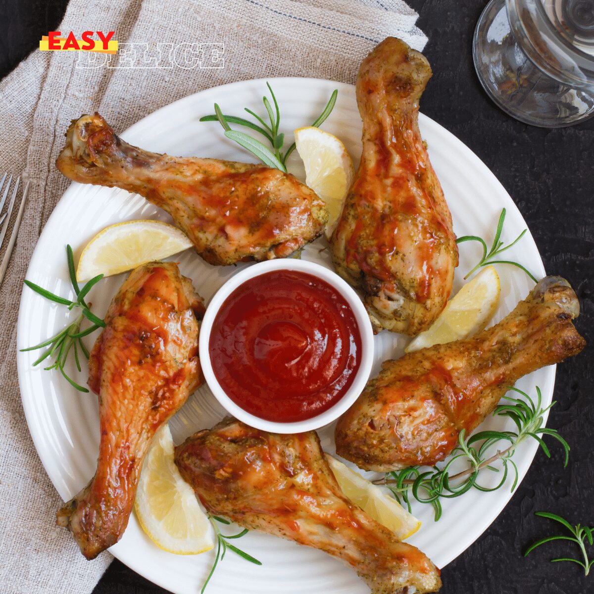 Pilons de poulet épicés au Airfryer