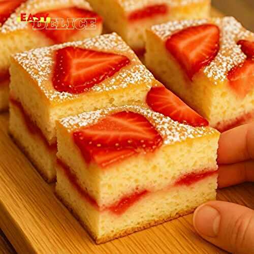 Gâteau Moelleux aux Fraises