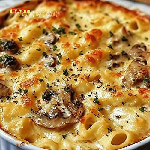 Gratin de Pâtes aux Champignons de Cyril Lignac