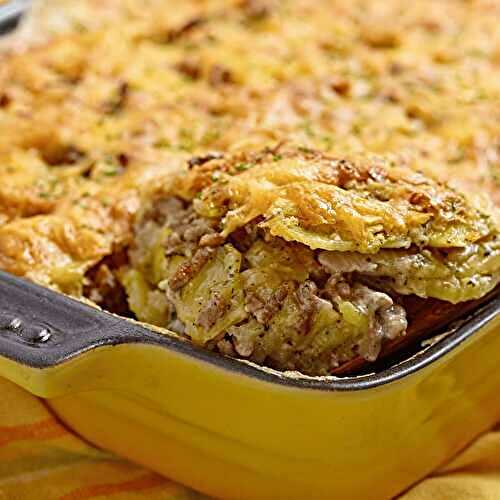 Gratin de Pommes de Terre au Bœuf Haché