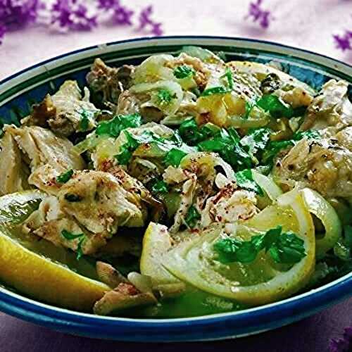 Poulet au Citron Façon Tajine de Cyril Lignac