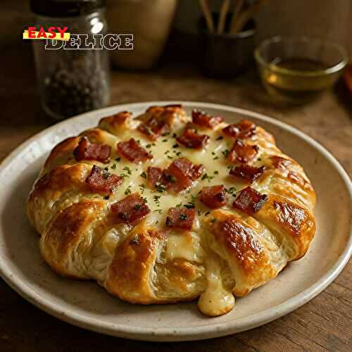 Feuilleté au Camembert et Lardons