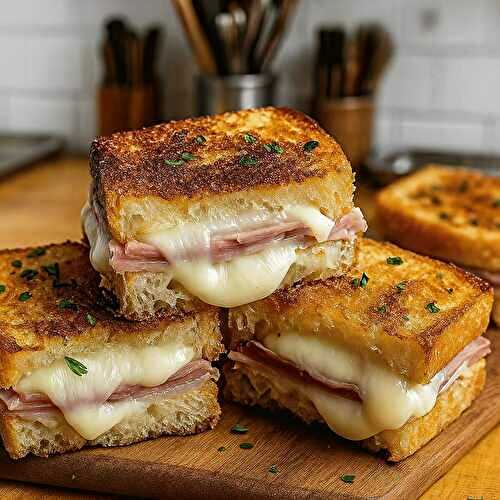 Mini Croques Jambon Fondant — Idéal en Apéritif ou Goûter Salé