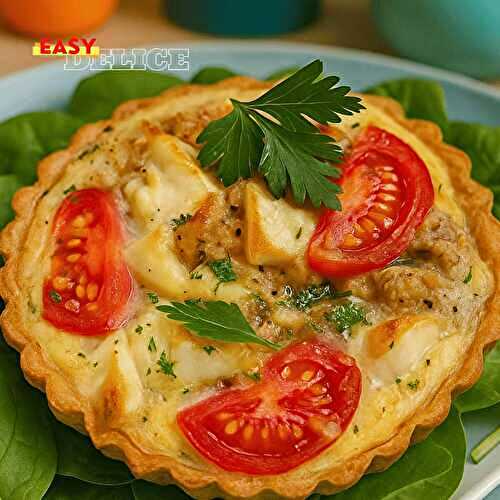 Tarte à la tomate et au thon