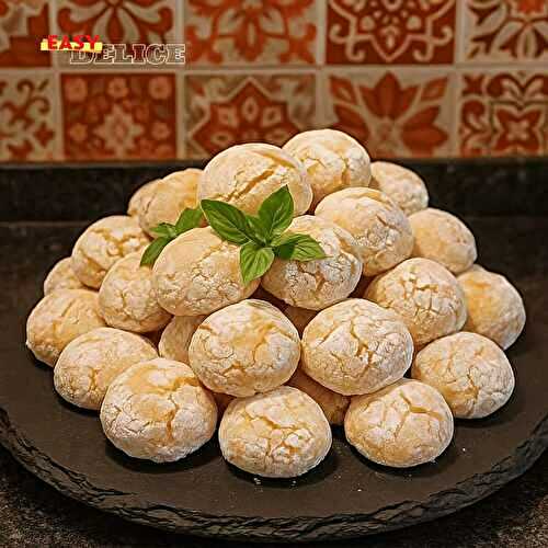 Biscuits Craquelés au Citron – Moelleux, Parfumés & Joliment Fendus