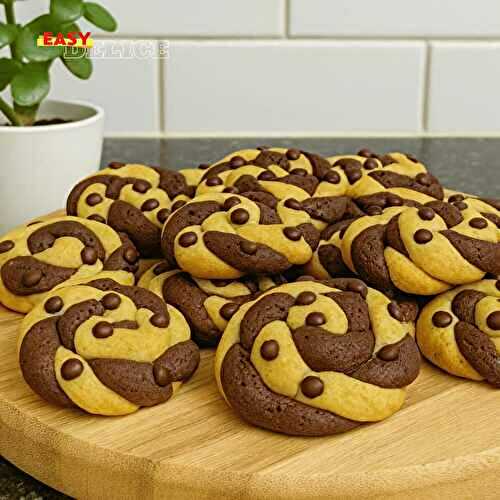 Cookies Torsadés Sans Beurre – Ultra Fondants & Bicolores