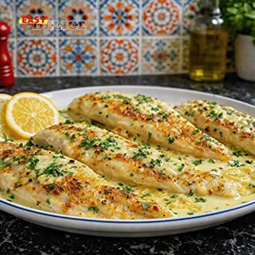 Filets de Sole Sauce Citron Crémeuse – Élégants & Savoureux