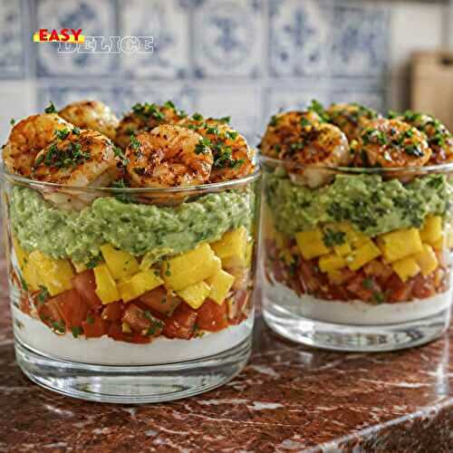 Meilleure Recette de Crevettes Grillées à la Mangue et Guacamole – Fraîche, Facile et Exotique