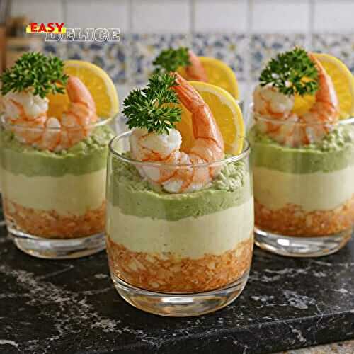 Meilleure Recette de Verrines Avocat Crevettes Agrumes
