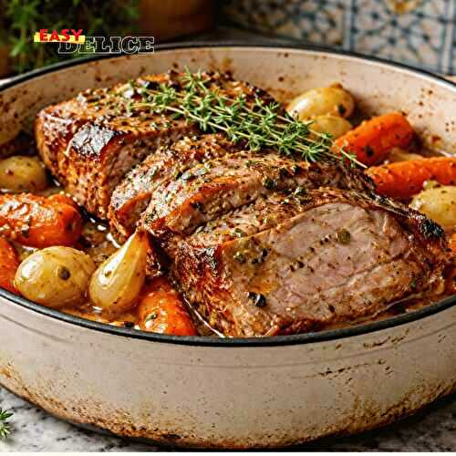 RÔTI DE VEAU AU JUS TENDRE AU FOUR