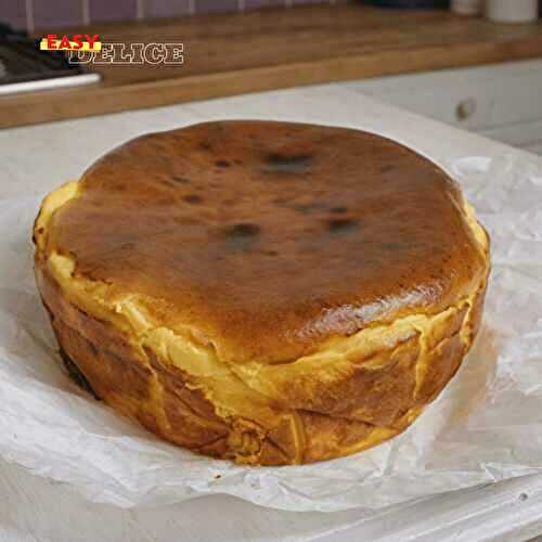 Cheesecake Basque Ultra Crémeux (Gâteau Brûlé Espagnol)