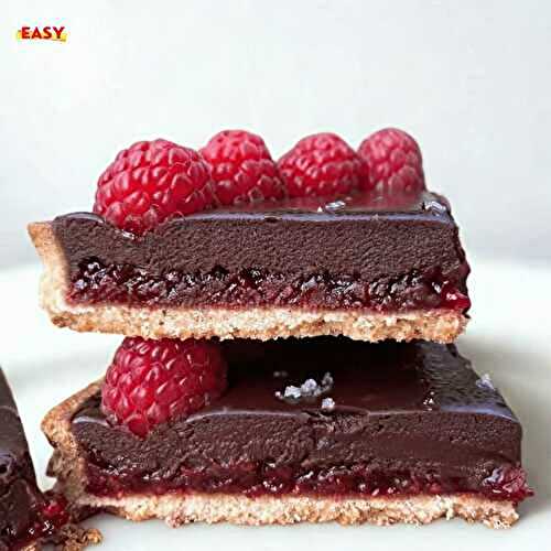 Tarte Chocolat & Framboises (Ultra Gourmande & Effet Pâtisserie)