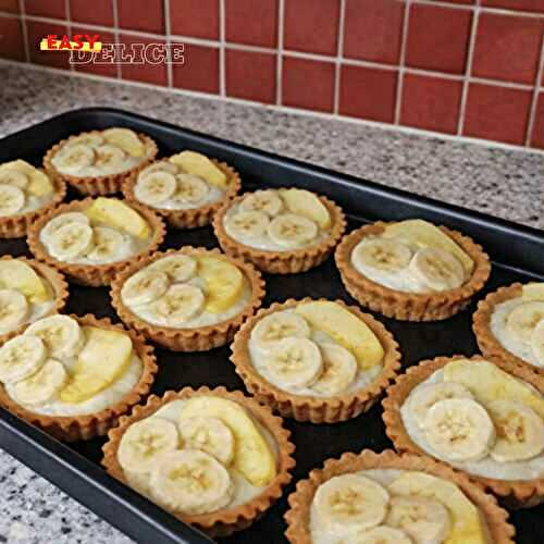 Tartelettes Banane & Crème Vanille (Style Pâtisserie)