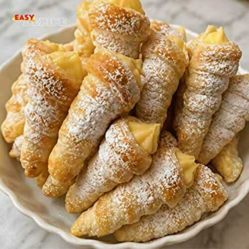 Cornets Feuilletés à la Crème (Ultra Croustillants & Garniture Onctueuse)