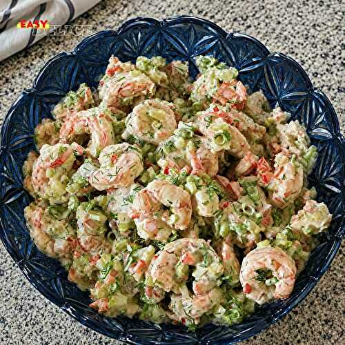 Salade de Crevettes Crémeuse à l’Aneth