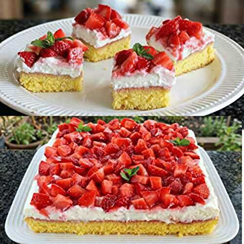 Gâteau Frais aux Fraises et à la Crème — Ultra Moelleux & Irrésistible !