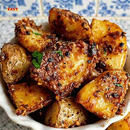 Pommes de Terre Rôties au Pesto Parmesan et Ail