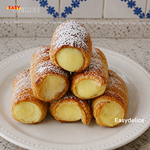 Cannelés de Pâte Feuilletée à la Crème Vanillée — Croustillants, Fondants et Gourmands