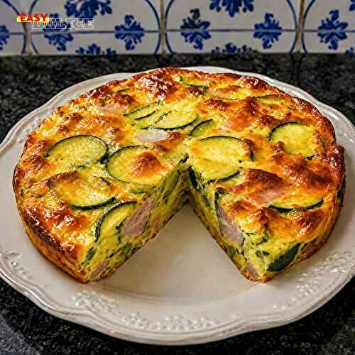 Gâteau Invisible aux Courgettes et Jambon — Ultra Fondant, Fromager & Irrésistible !