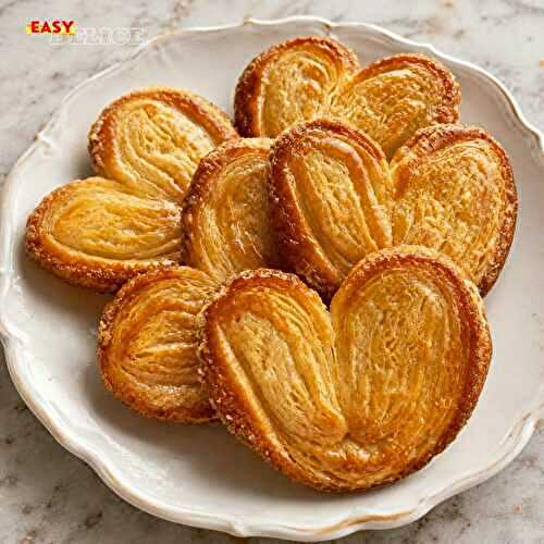 Palmiers Feuilletés Caramélisés — Dorés, Ultra Croustillants & Comme en Pâtisserie !