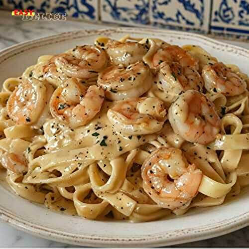 Tagliatelles Crémeuses aux Crevettes — Une recette onctueuse et élégante