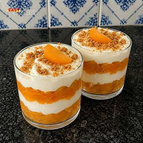 Verrines Abricot & Crème Vanillée Sans Cuisson : Fraîches et Fruitées