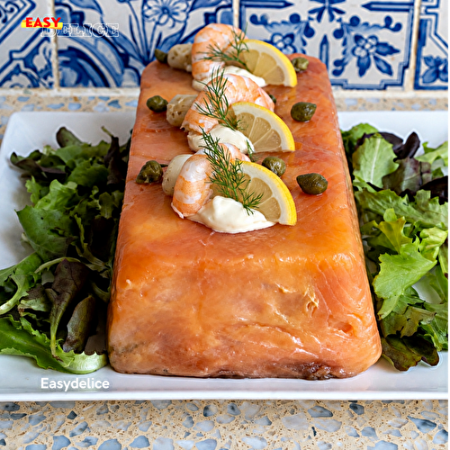 Terrine de Saumon au Pain de Mie — Fraîche, Crémeuse & Élégante
