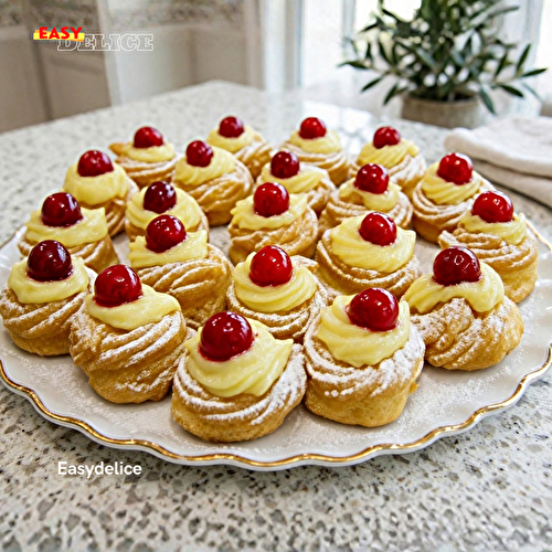 Beignets Napolitains — Pâte à Choux Dorée & Crème Pâtissière Fondante
