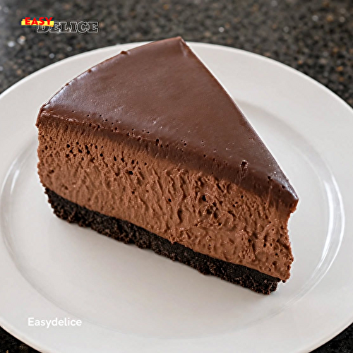 Cheesecake au Chocolat Sans Cuisson — Crémeux, Intense et Sans Gélatine