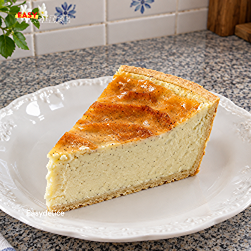 Flan Pâtissier à la Vanille sur Pâte Sucrée — Crémeux, Fondant & au Beurre Demi-Sel