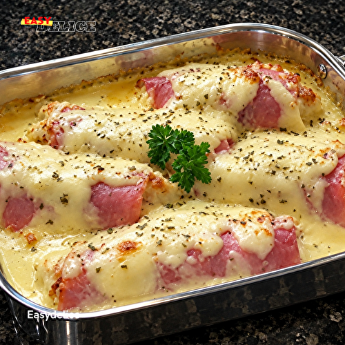 Gratin de Chou-Fleur au Jambon et à la Béchamel : Crémeux et Doré au Four