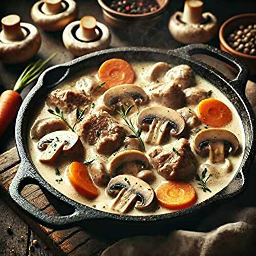 Le secret d’une blanquette de veau au vin onctueuse et savoureuse