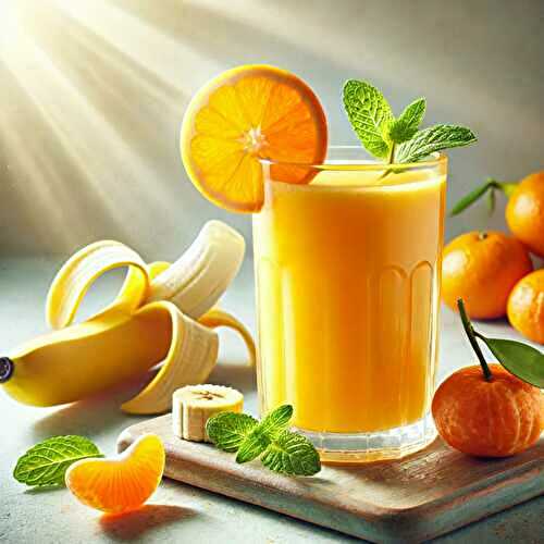 Jus de banane et mandarine : bienfaits et recette simple