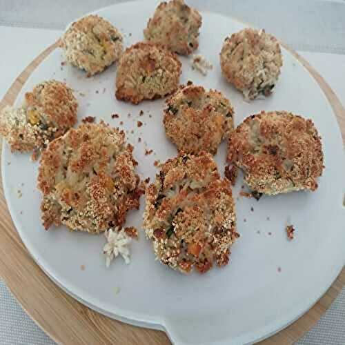 Recette de croquettes de riz au maïs au four, sans friture