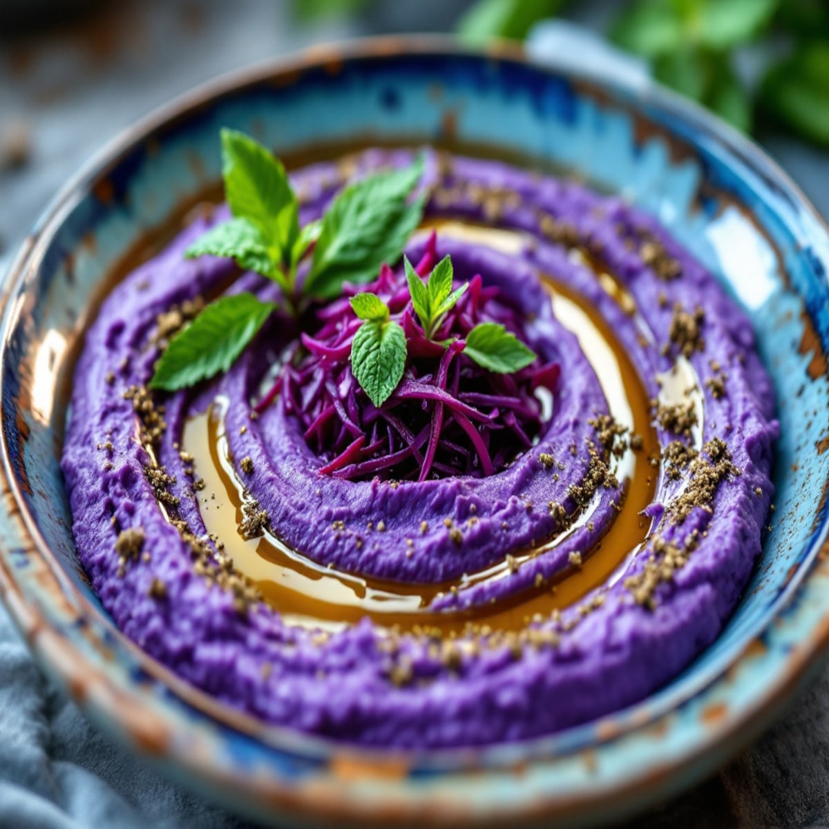 Houmous violet - l’apéro chic et healthy à adopter.