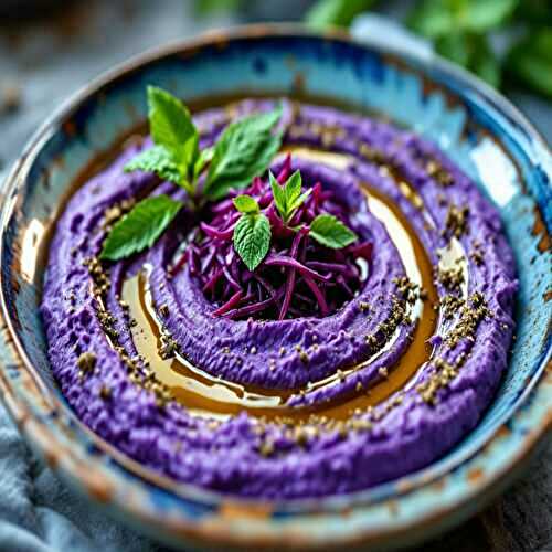 Houmous violet - l’apéro chic et healthy à adopter.