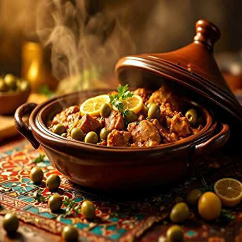 Tajine poulet aux olives - saveurs du Maghreb