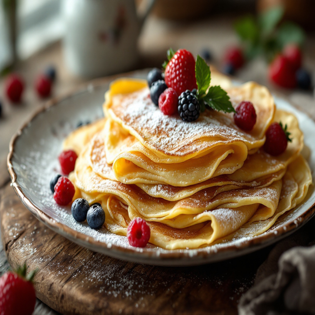 Crêpes gourmandes à la française - recette créatives