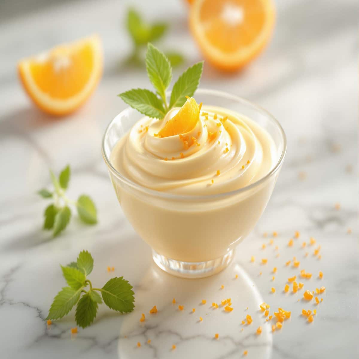 Mousse à l’orange maison sans gluten légère et aérienne